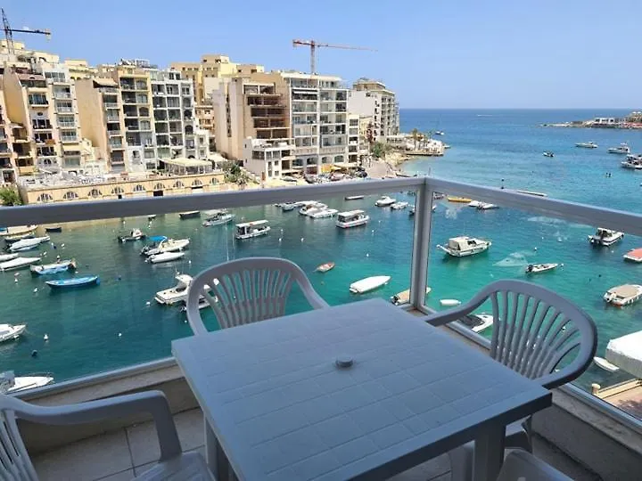 St Julians Bay Sea Front Apartments location